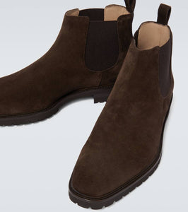 Manolo Blahnik Brompton suede Chelsea boots