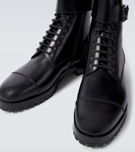 Manolo Blahnik Buloko leather combat boots
