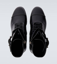 Manolo Blahnik Buloko leather combat boots