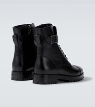 Manolo Blahnik Buloko leather combat boots