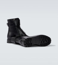 Manolo Blahnik Buloko leather combat boots