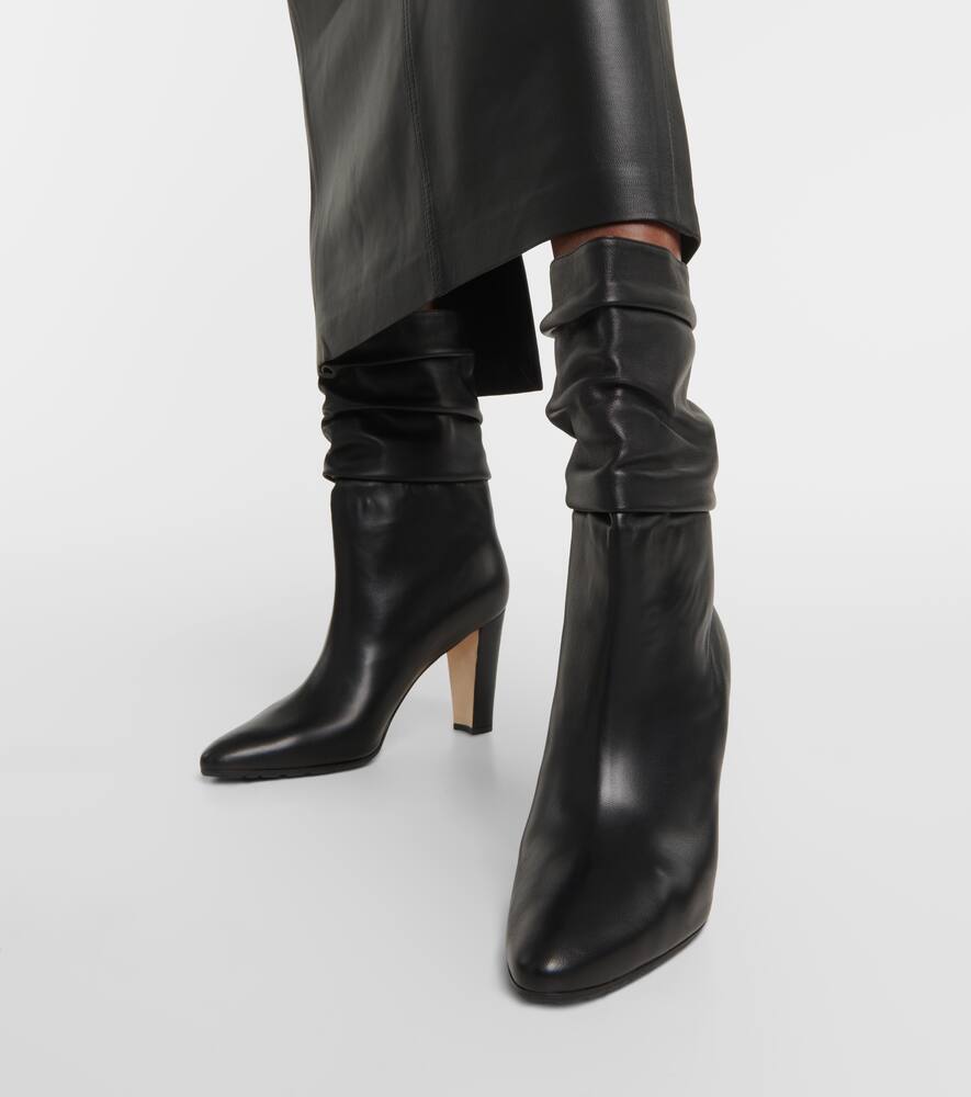 Manolo Blahnik Calasso leather ankle boots
