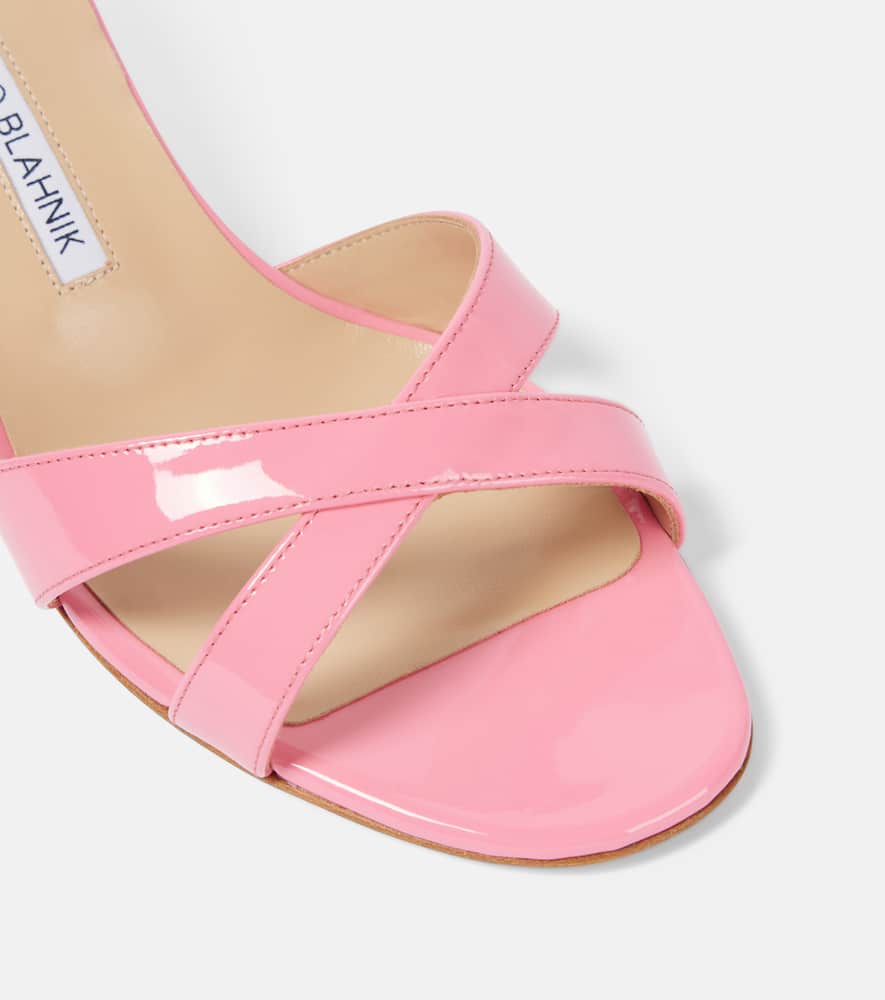 Manolo Blahnik Callamu 50 patent leather sandals