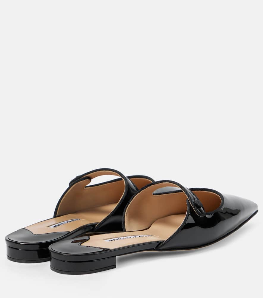 Manolo Blahnik Camparimu patent leather mules