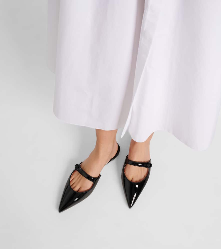 Manolo Blahnik Camparimu patent leather mules