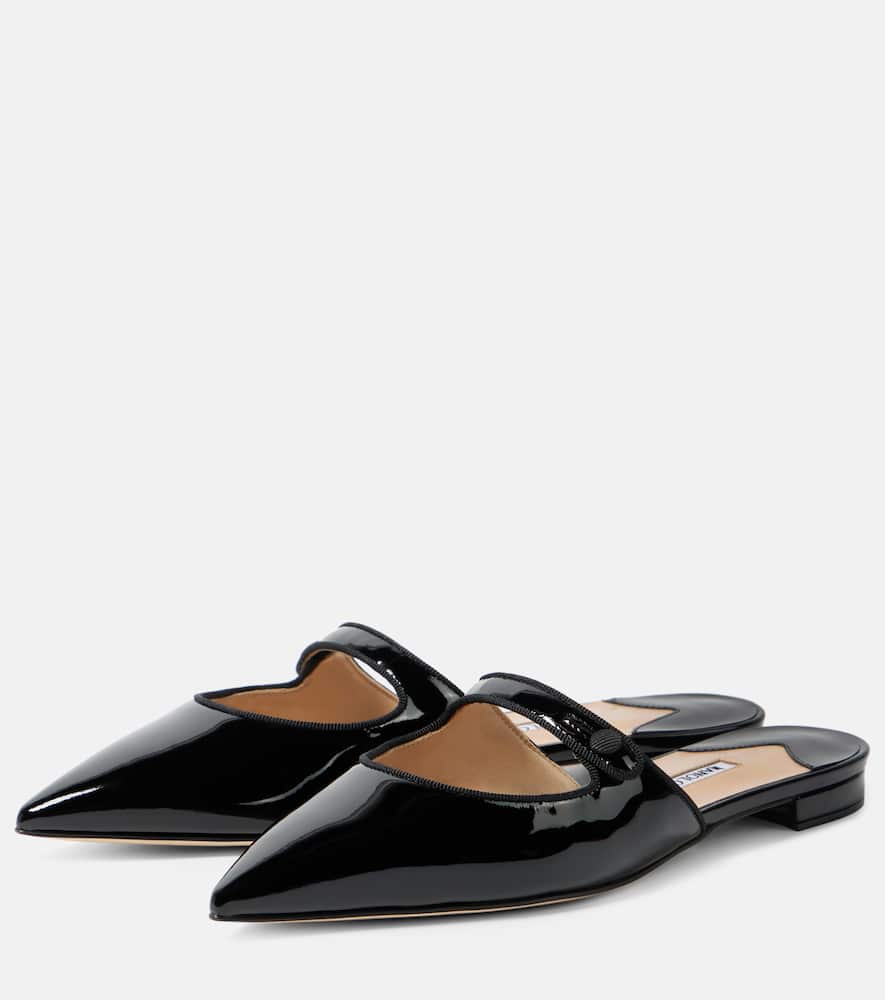 Manolo Blahnik Camparimu patent leather mules