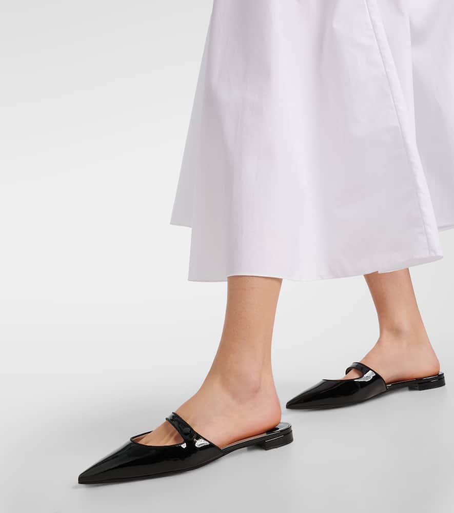 Manolo Blahnik Camparimu patent leather mules