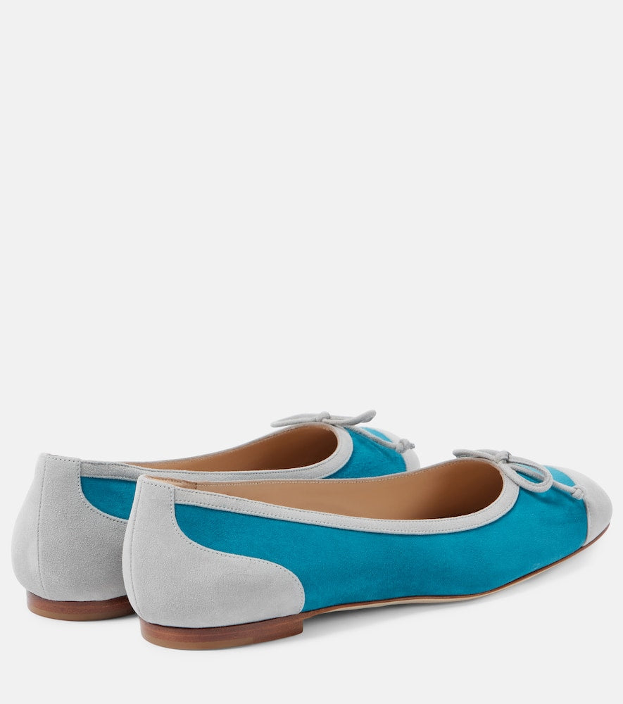 Manolo Blahnik Capbal suede ballet flats
