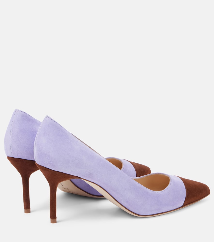 Manolo Blahnik Capcour 70 suede pumps