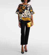 Manolo Blahnik Capri embellished satin clutch