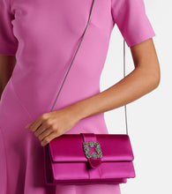 Manolo Blahnik Capri embellished satin clutch