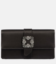 Manolo Blahnik Capri embellished satin clutch. Shop Manolo Blahnik Clutches for women now.