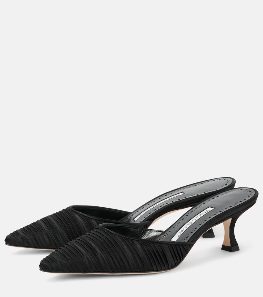 Manolo Blahnik Carolyne 50 satin mules