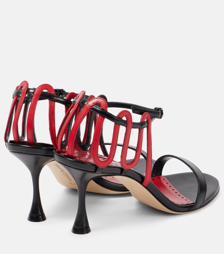 Manolo Blahnik Chafarsan 70 leather sandals
