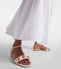 Manolo Blahnik Chaouhen embellished leather sandals