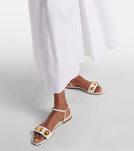 Manolo Blahnik Chaouhen embellished leather sandals