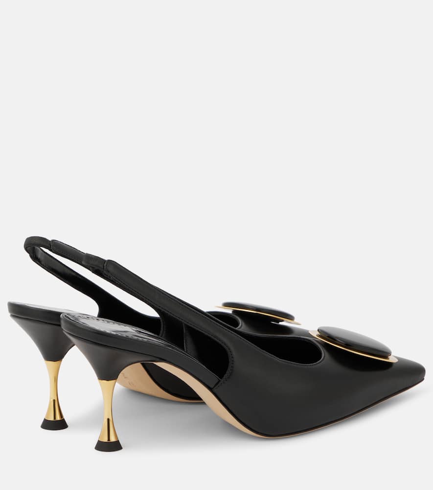 Manolo Blahnik Chiaran 70 leather slingback pumps