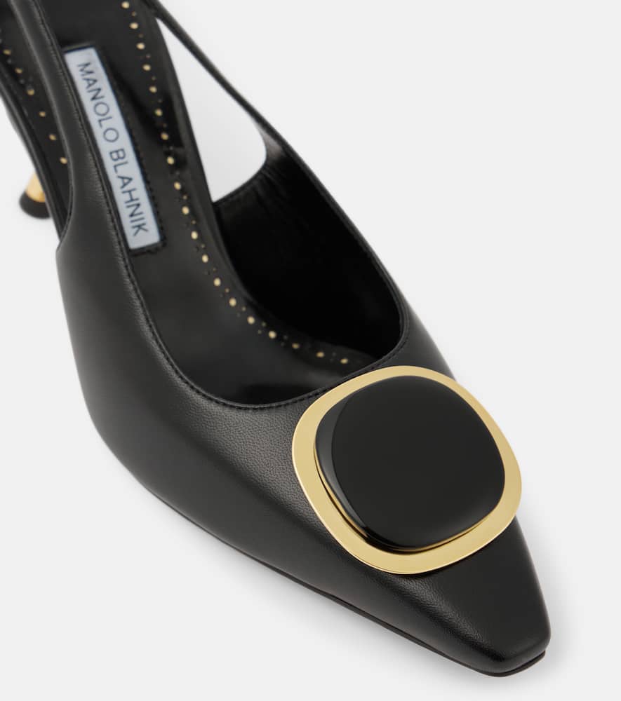 Manolo Blahnik Chiaran 70 leather slingback pumps