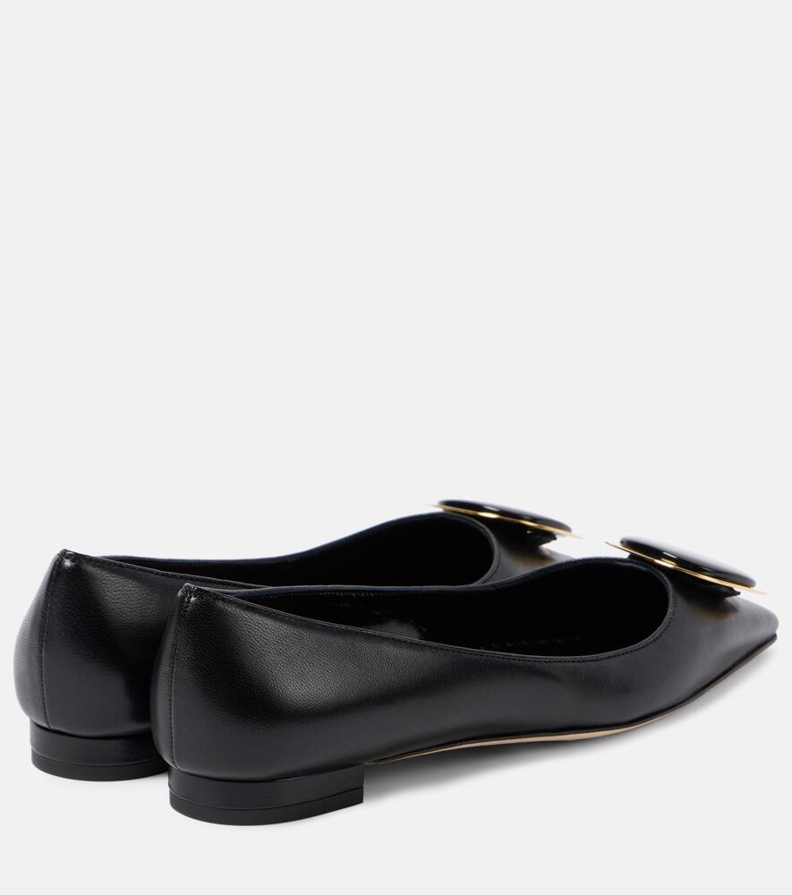 Manolo Blahnik Chiaran leather ballet flats