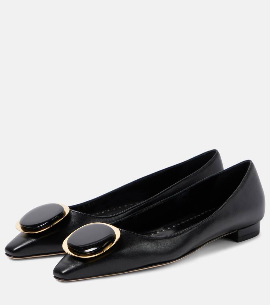 Manolo Blahnik Chiaran leather ballet flats