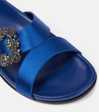 Manolo Blahnik Chilanghi embellished satin sandals