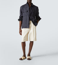 Manolo Blahnik Chiltern leather-trimmed raffia slides