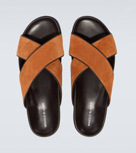 Manolo Blahnik Chiltern suede slides