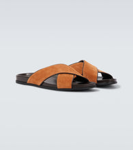 Manolo Blahnik Chiltern suede slides