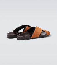 Manolo Blahnik Chiltern suede slides