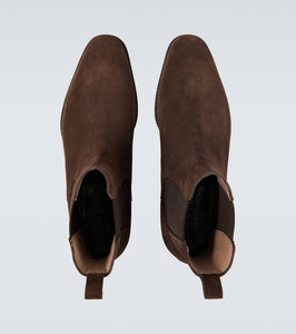 Manolo Blahnik Delsa suede Chelsea boot
