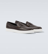 Manolo Blahnik Ellis leather boat shoes