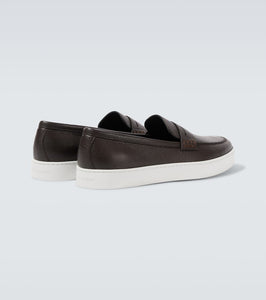 Manolo Blahnik Ellis leather boat shoes