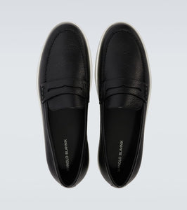 Manolo Blahnik Ellis leather loafers