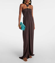 Manolo Blahnik Fawdaflat metallic leather sandals