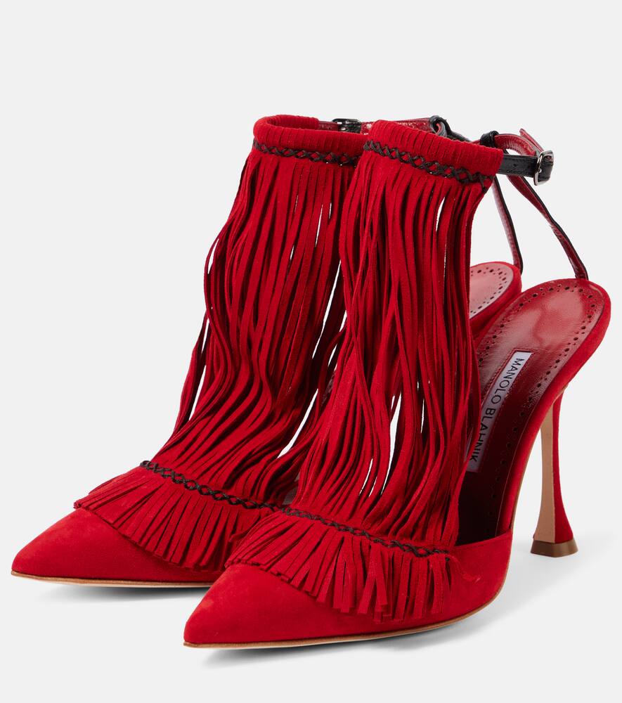 Manolo Blahnik Fiki 105 suede pumps