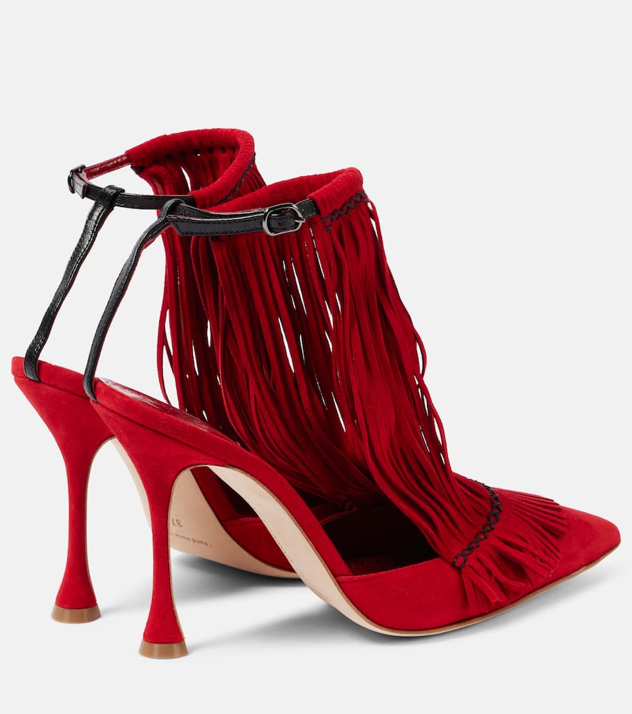 Manolo Blahnik Fiki 105 suede pumps
