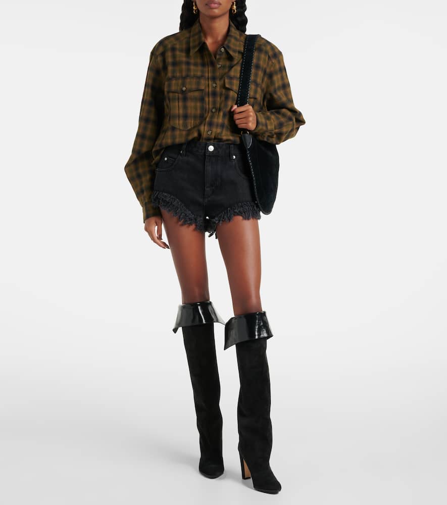 Manolo Blahnik Gardahi 105 suede knee-high boots