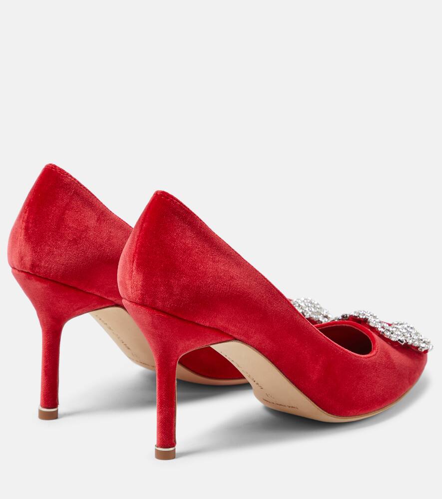 Manolo Blahnik Hangisi velvet pumps