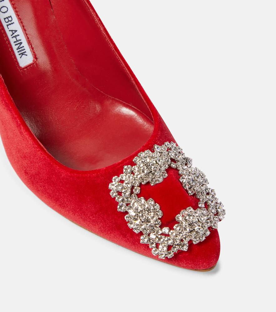 Manolo Blahnik Hangisi velvet pumps