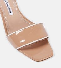 Manolo Blahnik Helamu patent leather mules