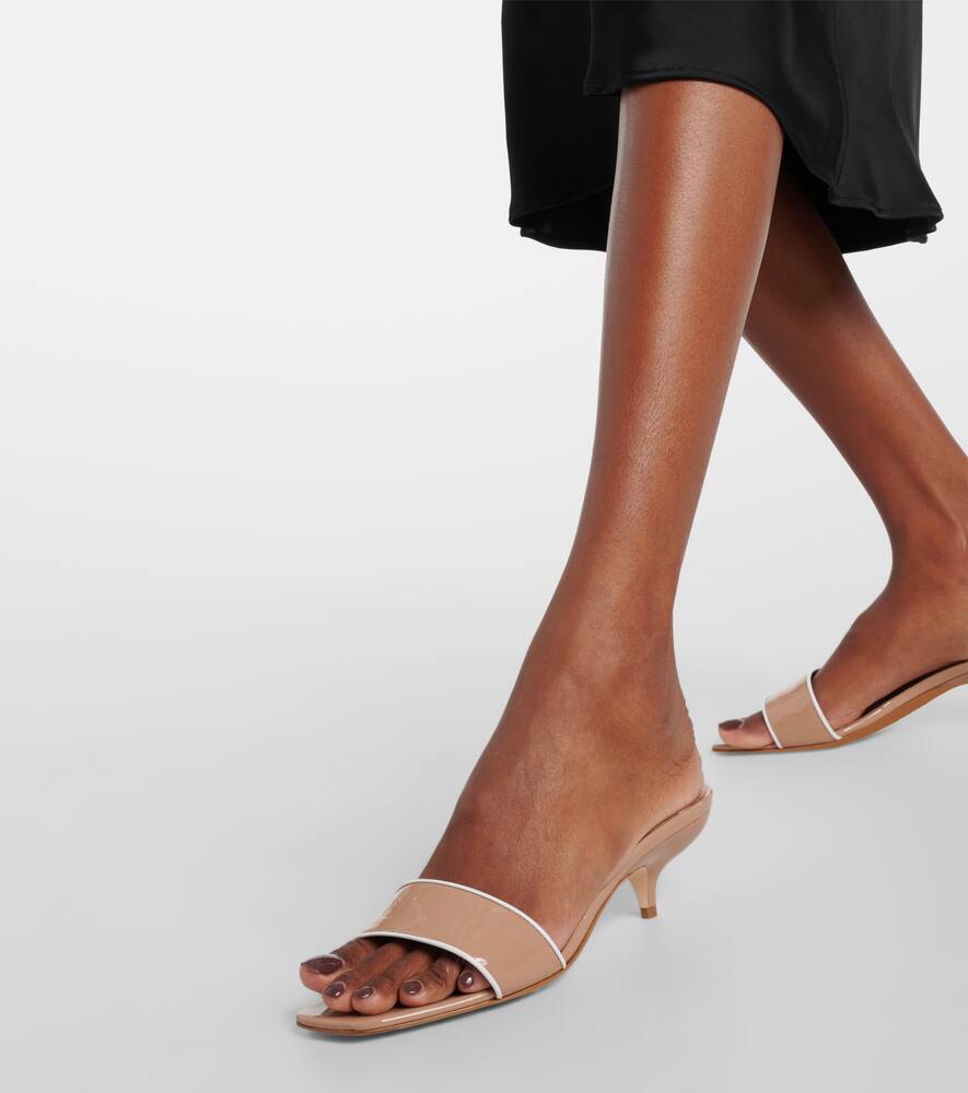 Manolo Blahnik Helamu patent leather mules