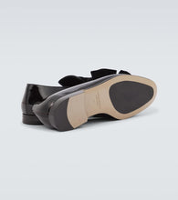 Manolo Blahnik Janser bow-detail patent leather loafers