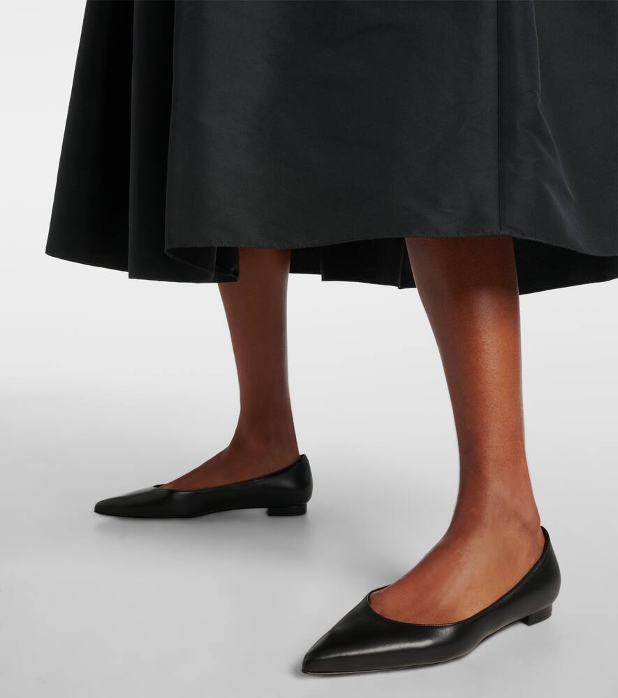 Manolo Blahnik Kietta leather ballet flats