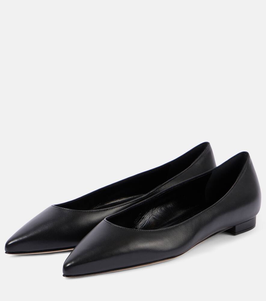 Manolo Blahnik Kietta leather ballet flats