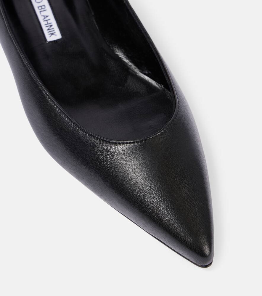 Manolo Blahnik Kietta leather ballet flats