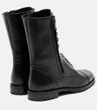 Manolo Blahnik Lugata leather combat boots