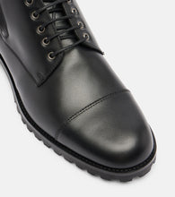 Manolo Blahnik Lugata leather combat boots