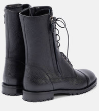 Manolo Blahnik Lugata leather lace-up boots