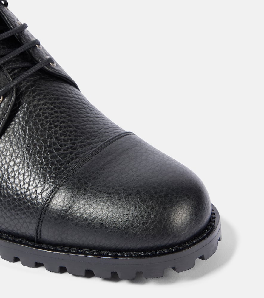 Manolo Blahnik Lugata leather lace-up boots