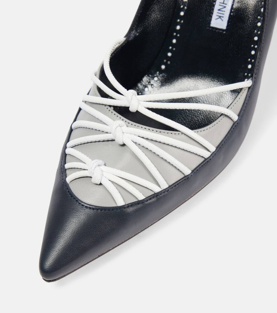 Manolo Blahnik Mareta 90 leather pumps